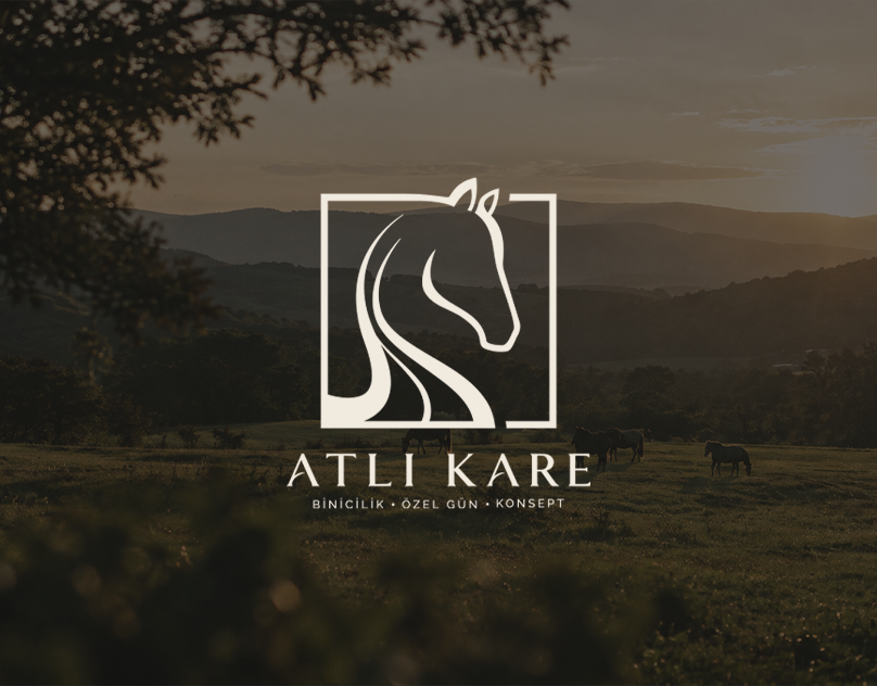 Atlı Kare Binicilik ve Fotoğraf Markası Kurumsal Kimlik Tasarımı